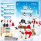 Snowman Crafts for Kids, 10 Pack Christmas Craft DIY Snowman Kit, Build a Snowman Kit Indoor Decorations, Creative Kids Air Dry Modeling Clay, Snowman Making Kit Toys Activities Party Supplies